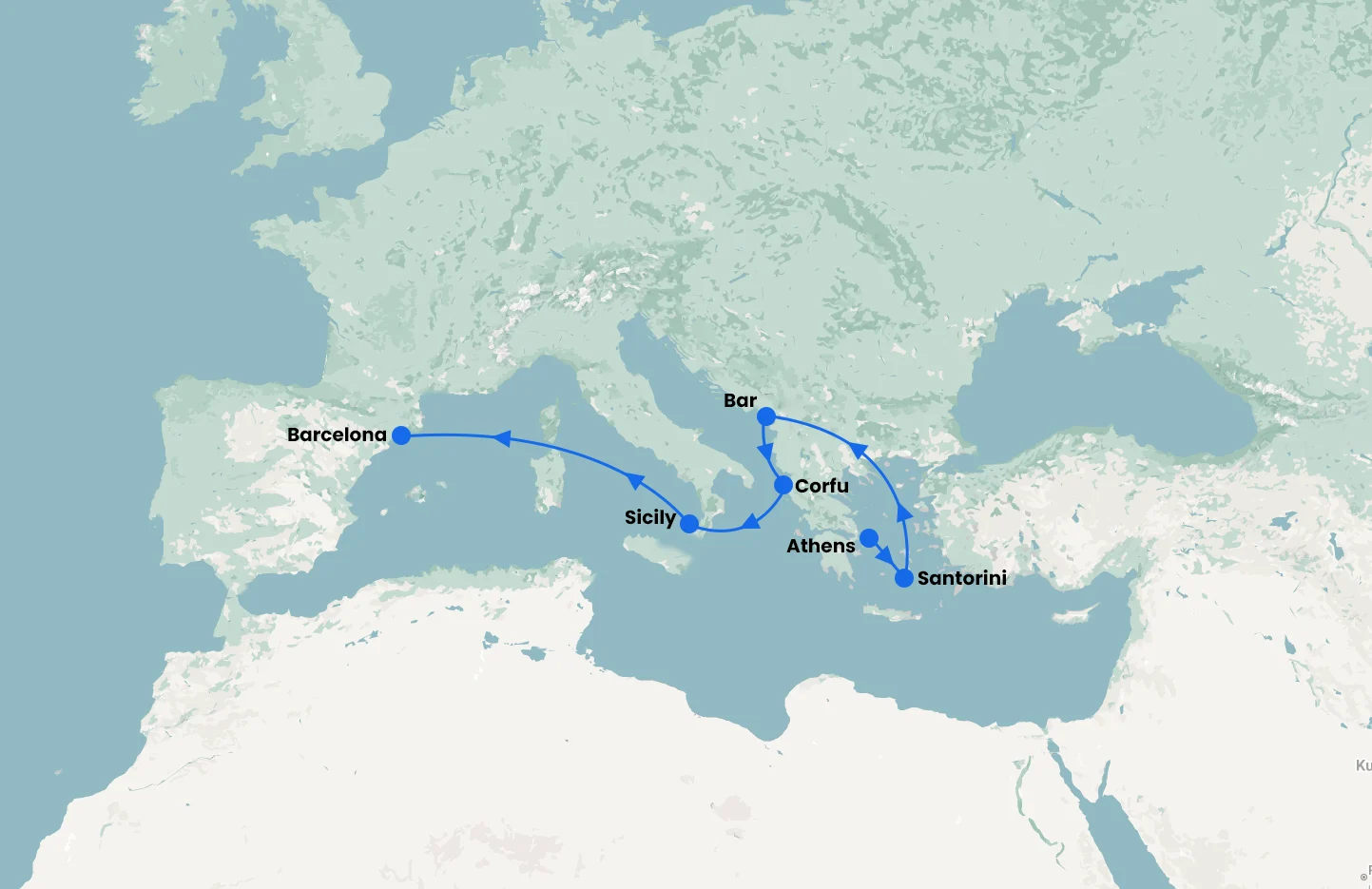 Athens stay and Mediterranean Cruise with Sun Princess for 12 Nights